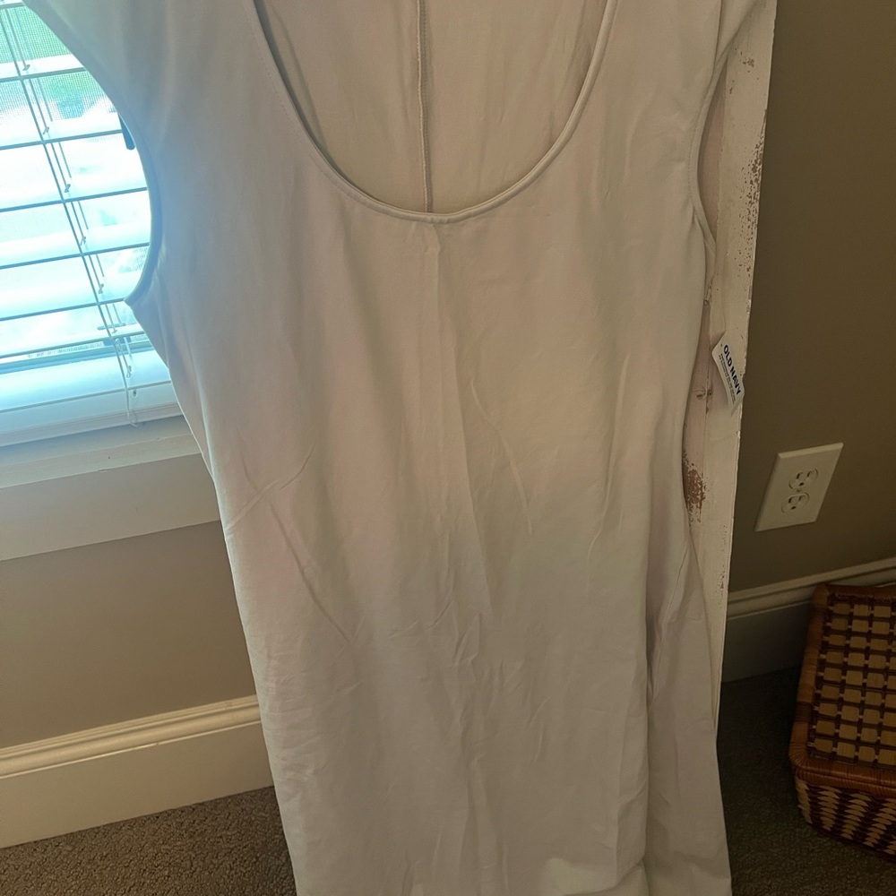 Old Navy Cream Sleeveless Dress